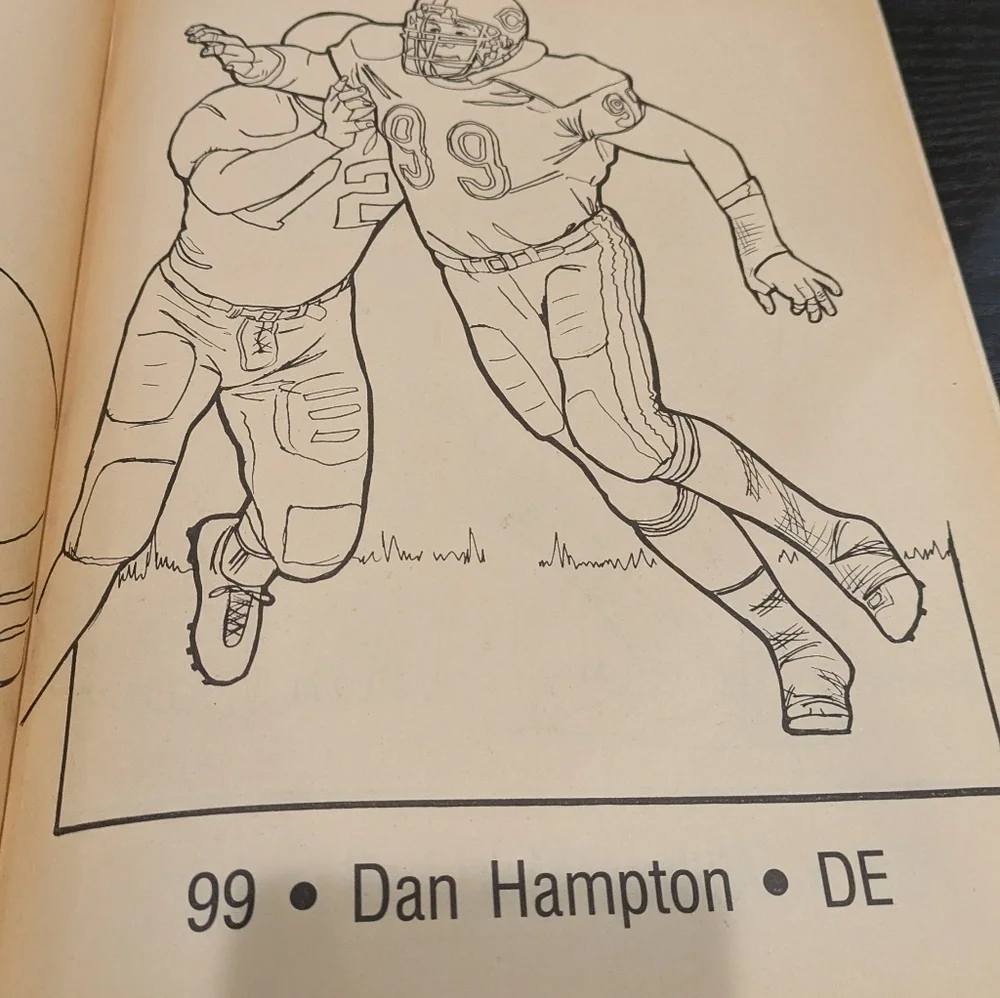 Chicago Bears Coloring Book - Black and Orange